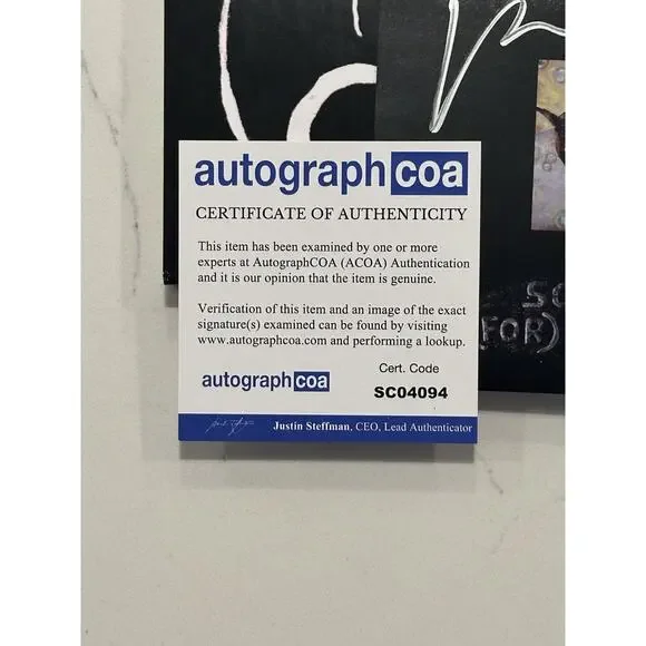 FALL OUT BOY SO MUCH FOR STARDUST SIGNED AUTOGRAPHED ART CARD COA ACOA #11